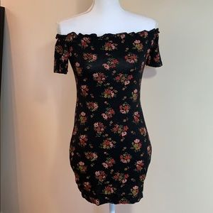 NASTYGAL FLORAL MINI DRESS